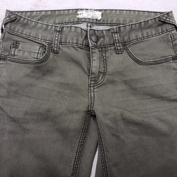 Free People Jeans Size W26 Short Women Denim Pants - Picture 3 of 7